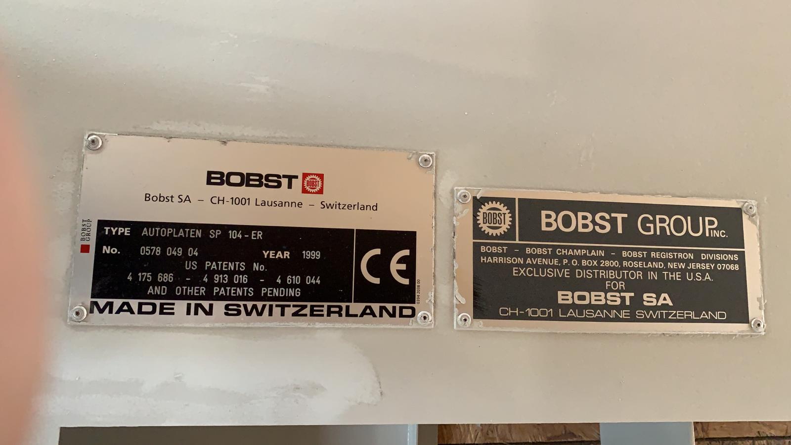 Bobst SP 104 ER Anno 1999 Formato 