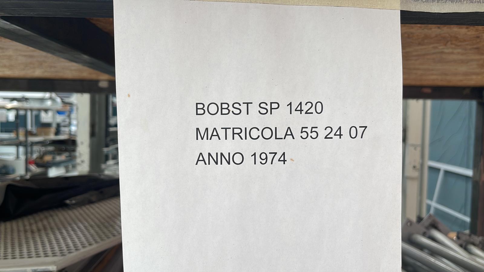 Bobst SP 1420 E Anno 1974 Formato 
