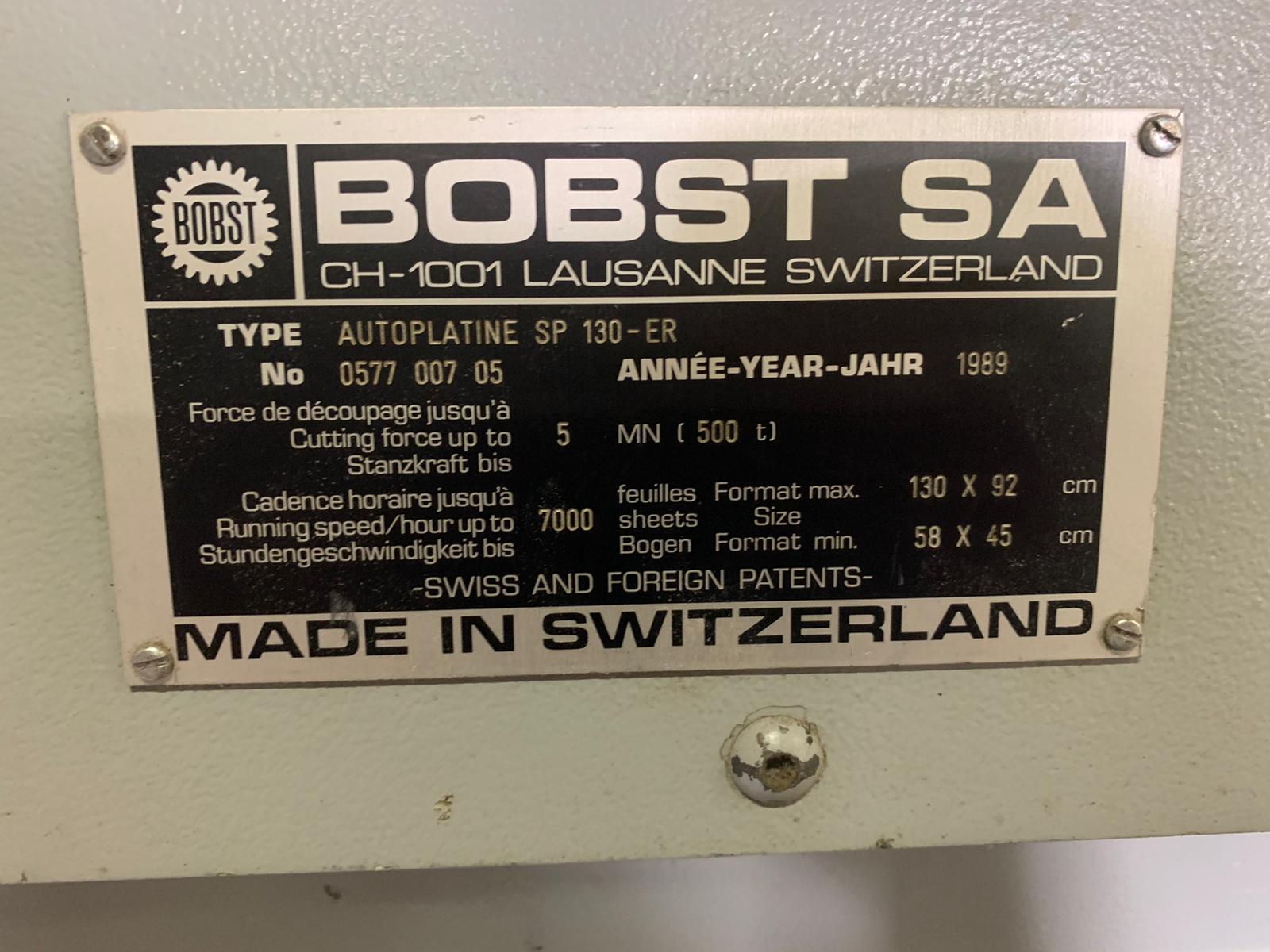 Bobst SP 130 ER Year 1989 Size 