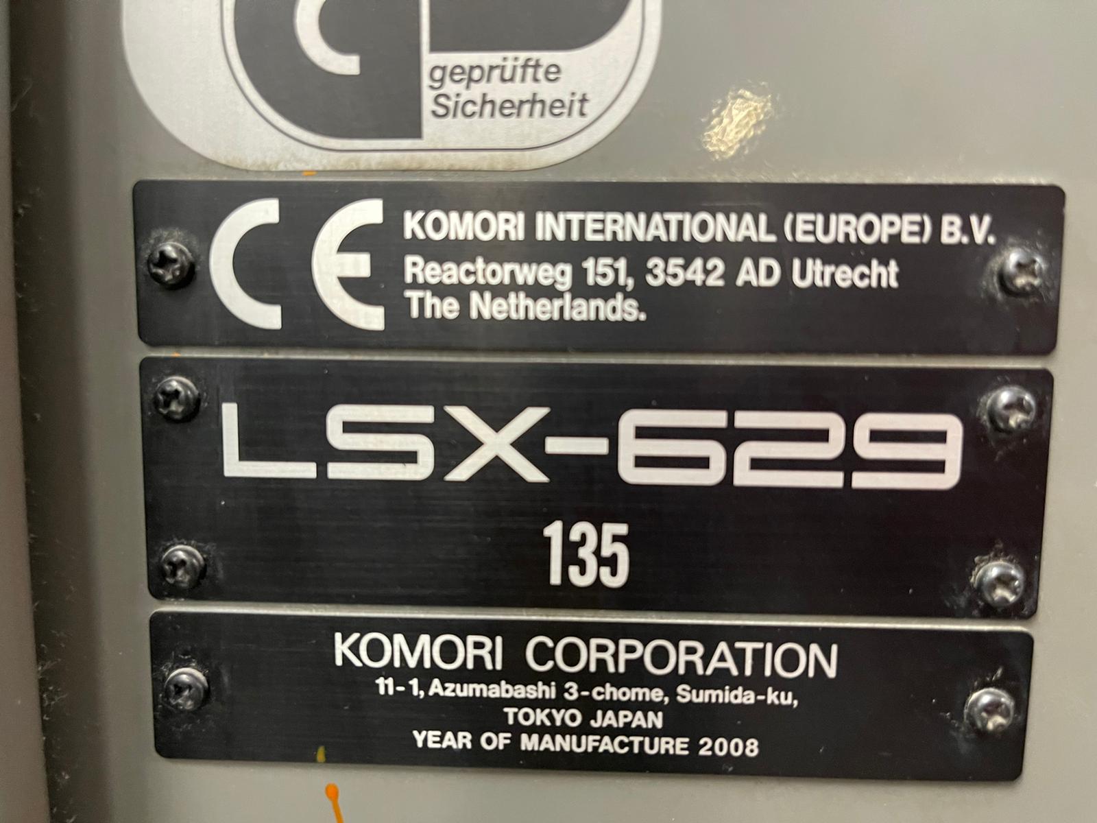 Komori LITHRONE LSX 29-6  (1c+C+DU+5c+C+DU+C) Year 2008 Size 