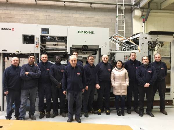 A part of our team for refurbishment and service BOBST die-cutting machines